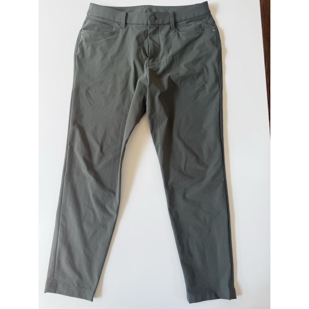 Lululemon ABC Pant Classic-Fit Warpstreme Green Mens 31x28 LM5AQRS